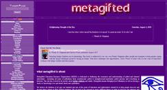 Desktop Screenshot of metagifted.org